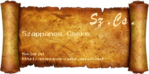 Szappanos Cseke névjegykártya